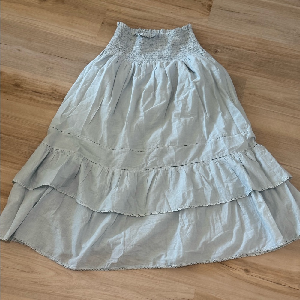 Elegant Light Blue Women's Skirt